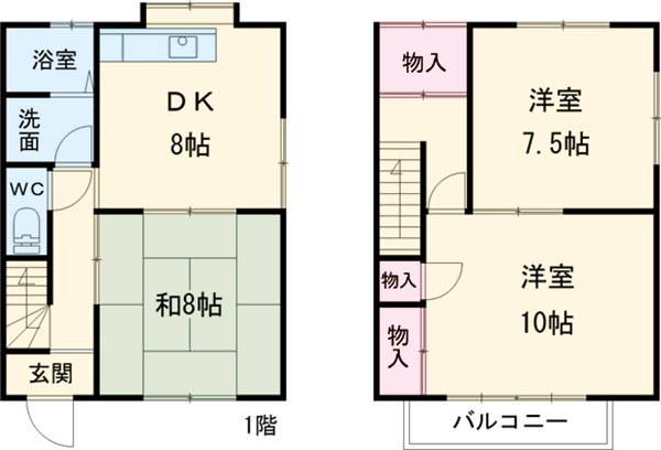 メゾットDの間取り