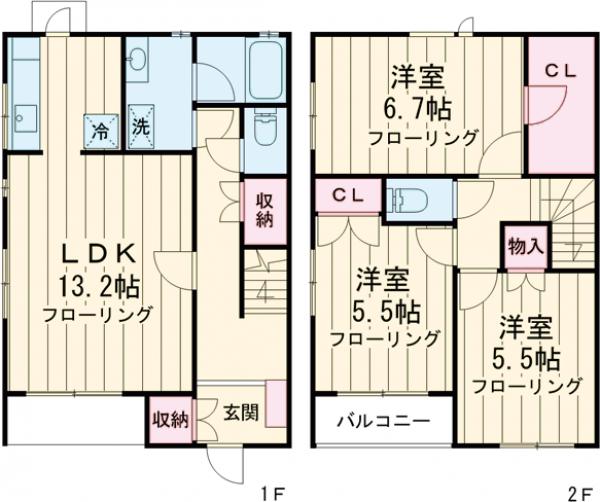 エクレール瀬田の間取り