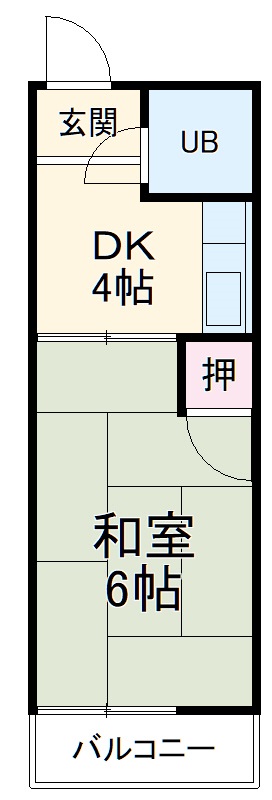 鬼頭第2土古ビルの間取り