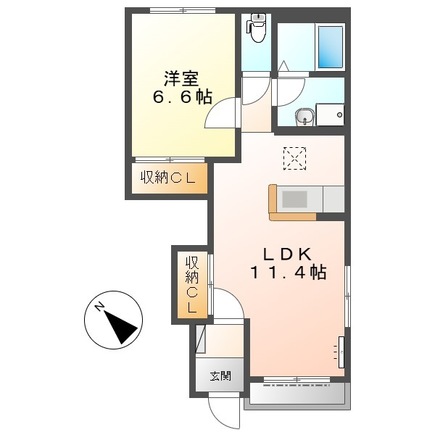 メゾン オオイソの間取り