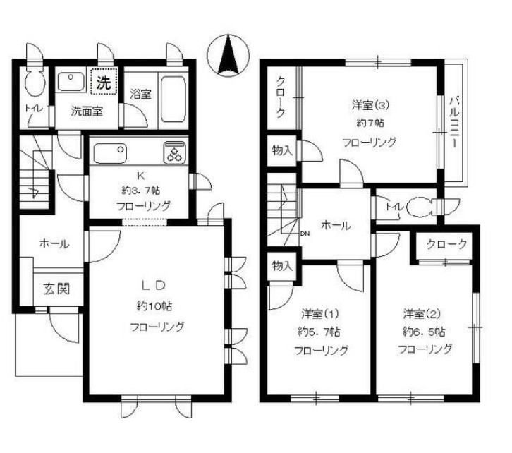 小澤メゾネットの間取り