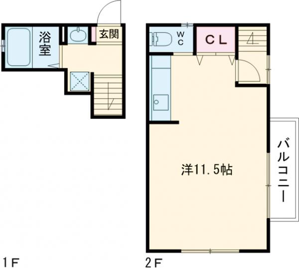 ルミエール松原Ⅱの間取り
