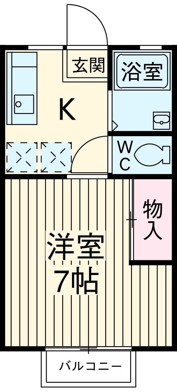 グランドハイツⅠの間取り