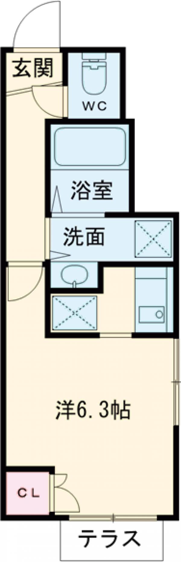 ヒメジオン五反野の間取り