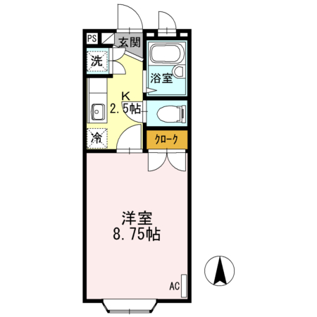 フラットコートBの間取り