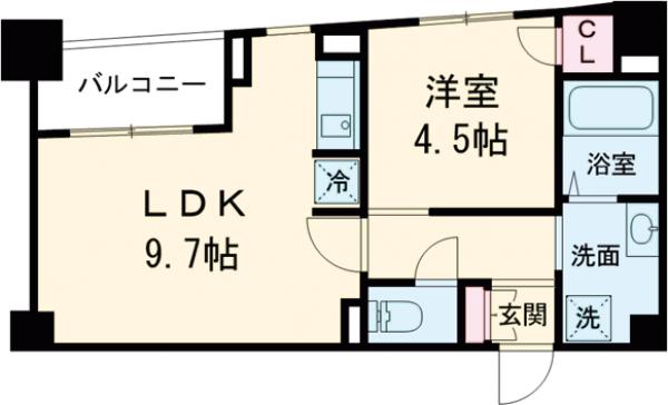 ポルト ドゥ ヴァンドームの間取り
