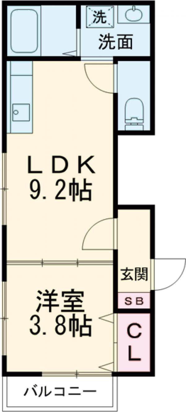 Address Okusawaの間取り