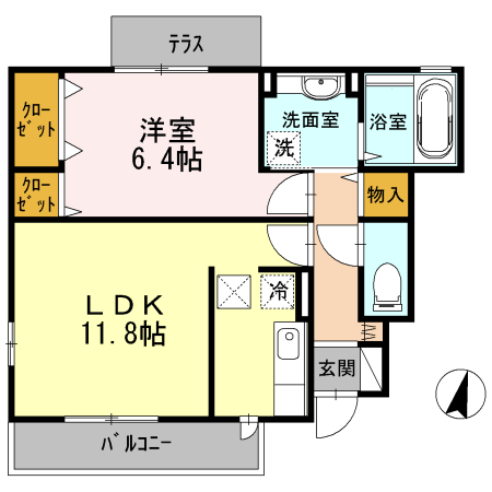 ガーデンハウスCの間取り