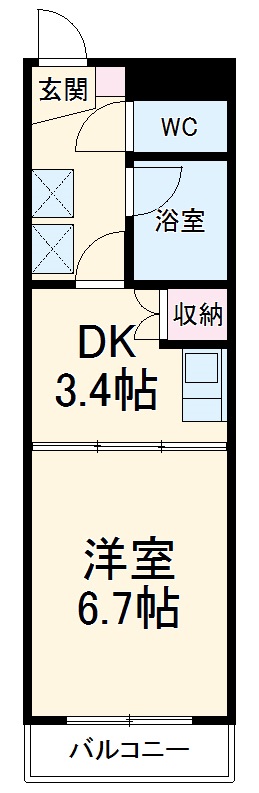 T-ビルの間取り