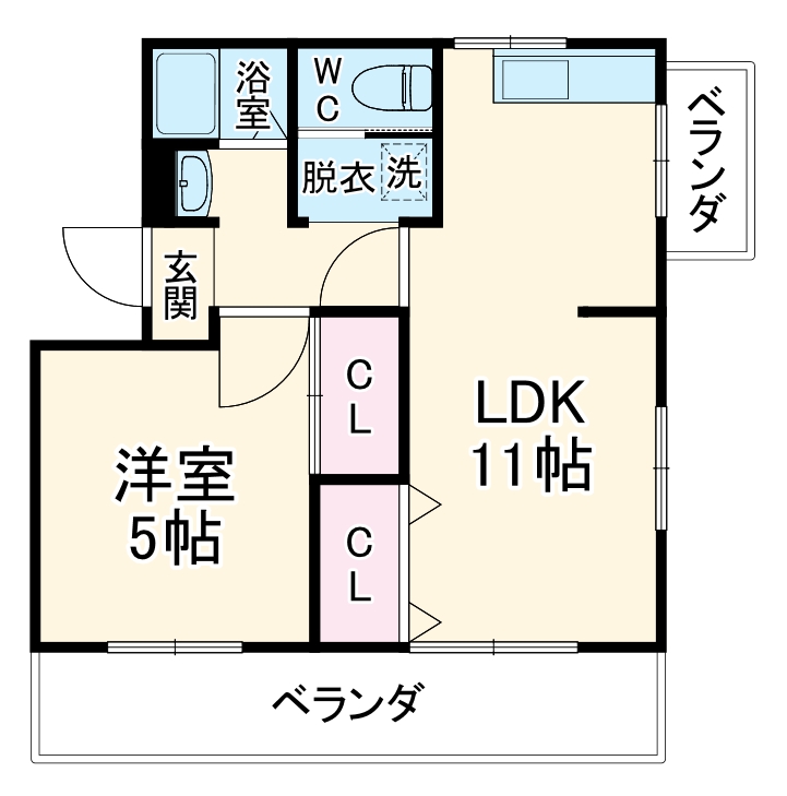 メゾンかりがねの間取り