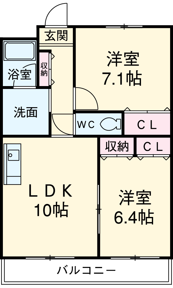リベルテ杉浦の間取り