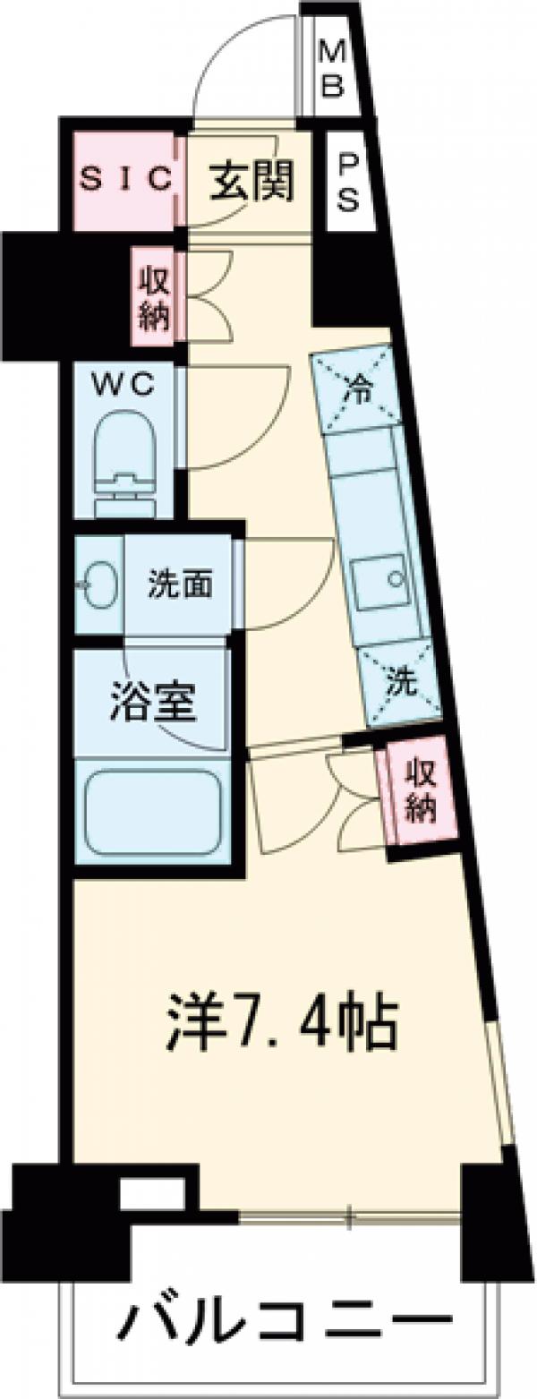 MFPRコート武蔵小山の間取り