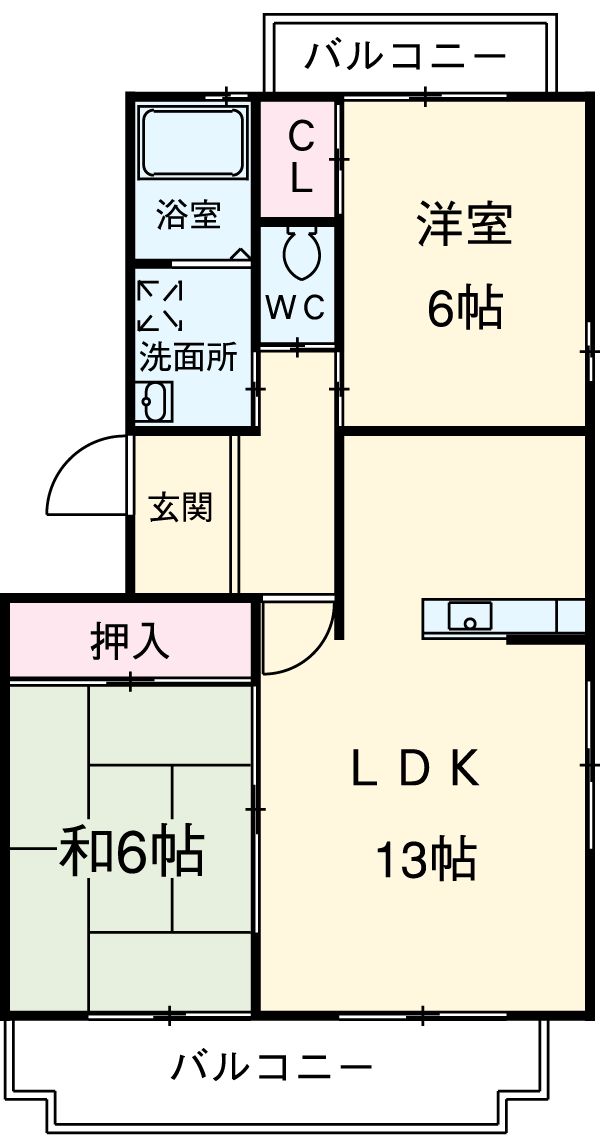 ワイズコートの間取り