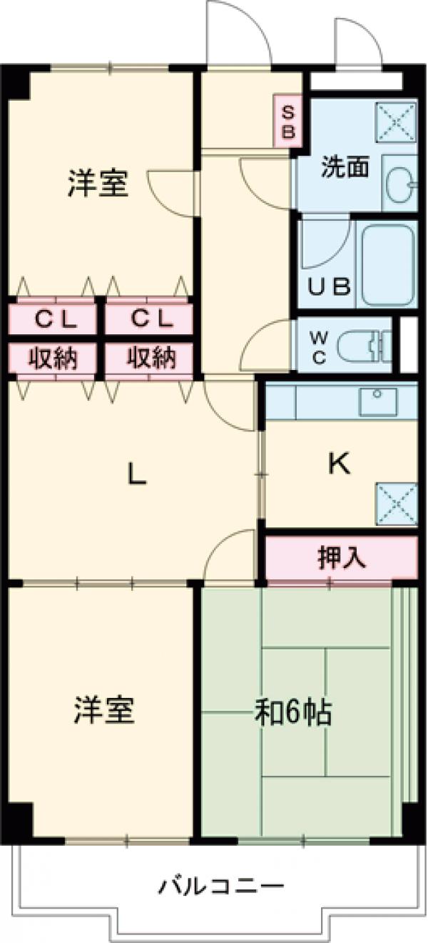 ピア・グランデ弐番館の間取り