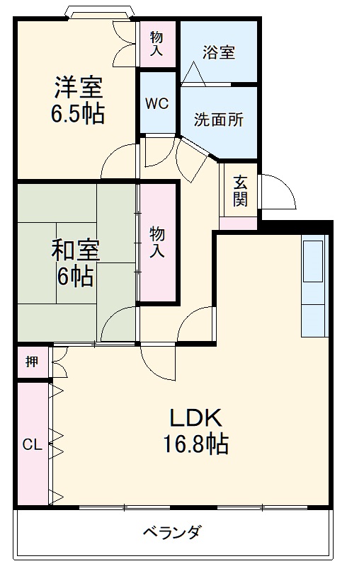池田ハイツⅡの間取り