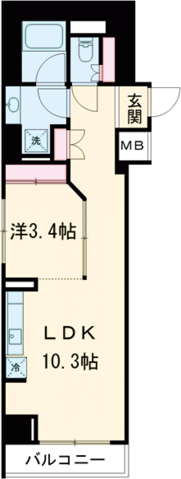プライムアーバン長原上池台の間取り