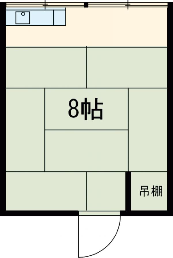 武田アパート・203号室の間取り