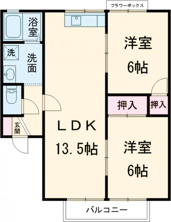ドミールドルチェ 参番館の間取り