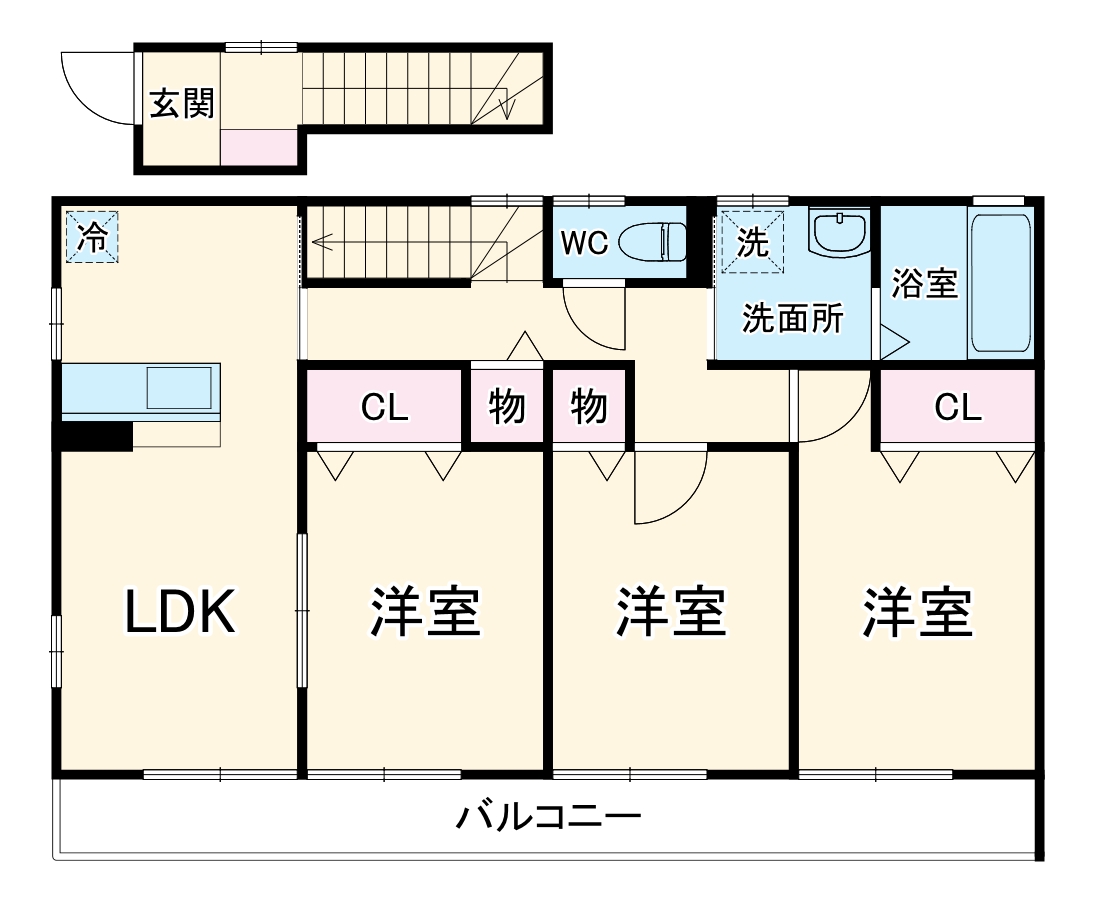 カーサヴェルデ麻生の間取り