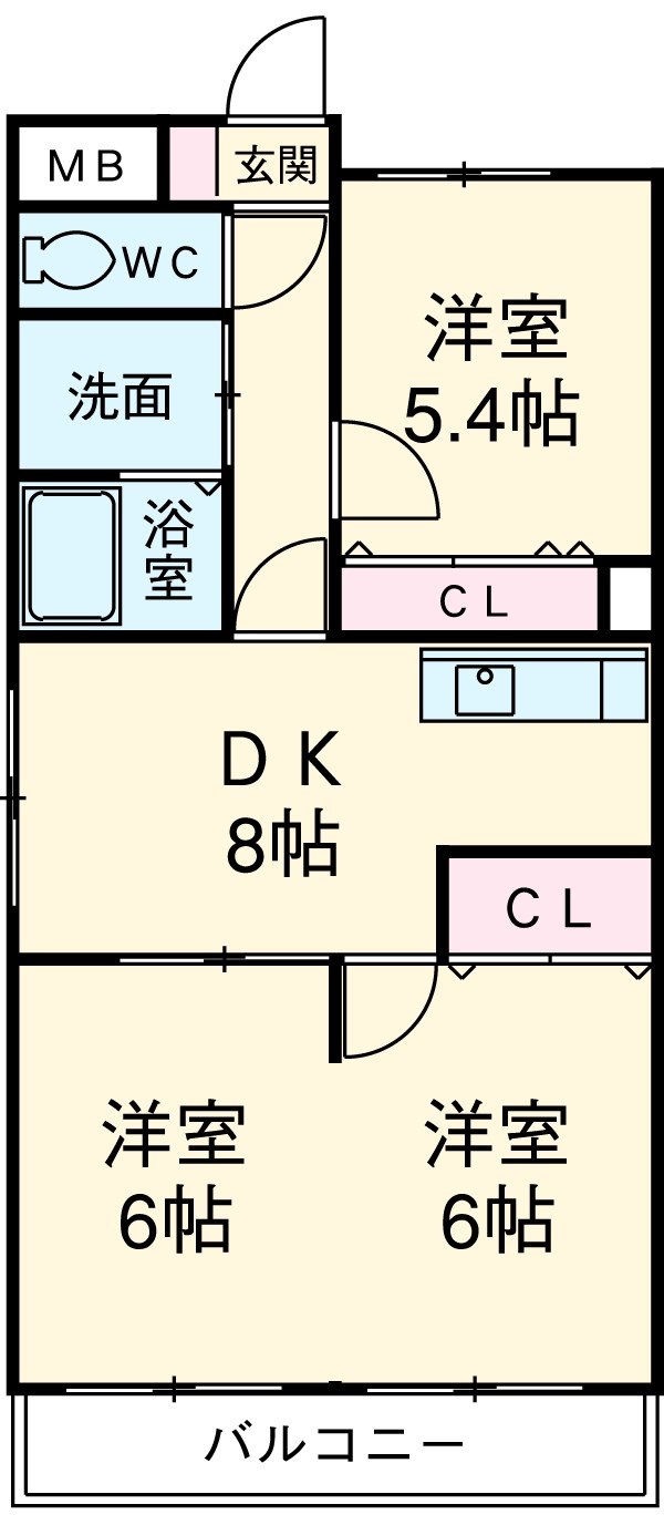 マーレ荘知立の間取り