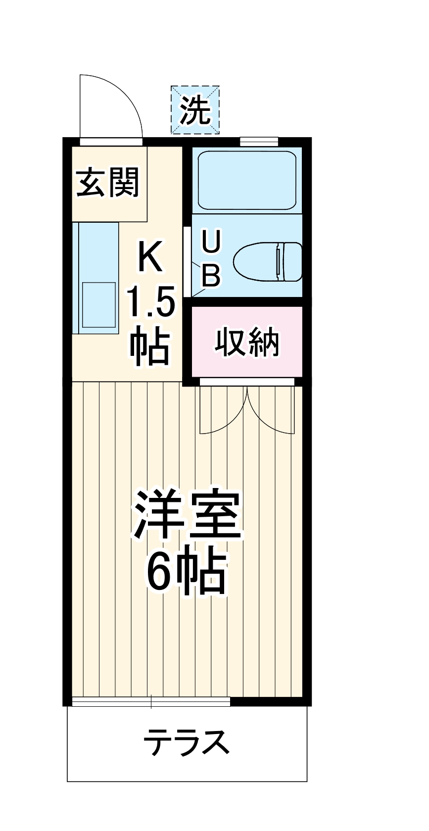 ハイツ恵の間取り