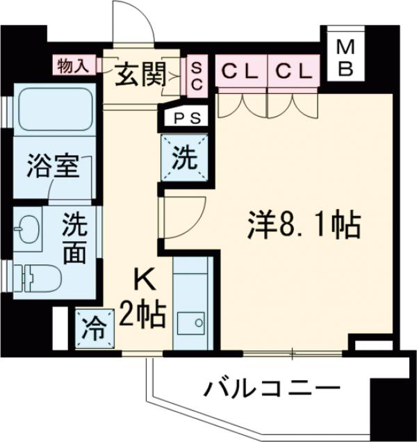 ソアラノーム大岡山の間取り