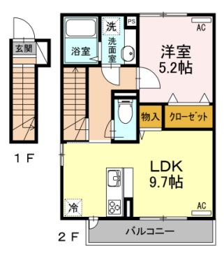 オネット光が丘 Bの間取り