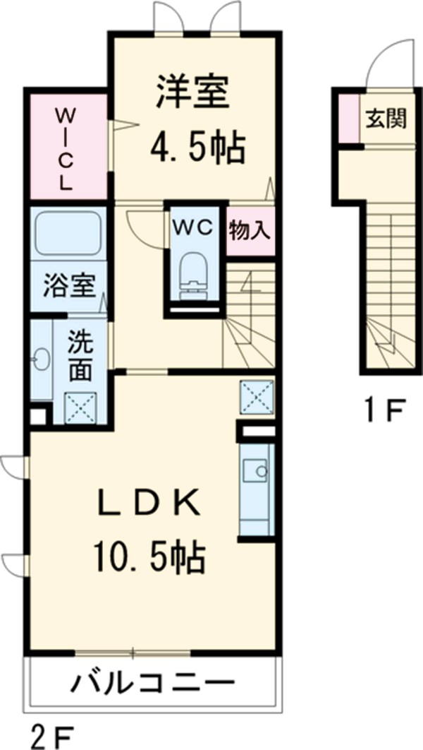 スカイコート7の間取り
