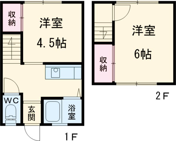 小垣江テラスハウスの間取り
