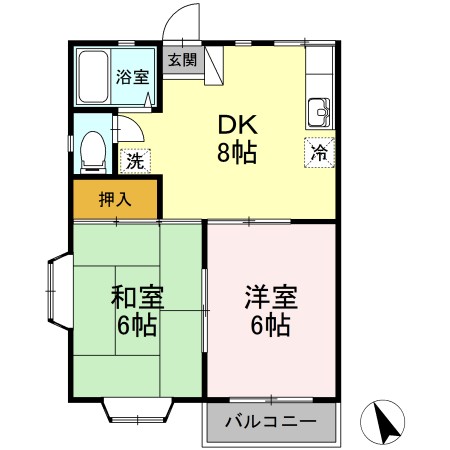 グレースハイムCの間取り