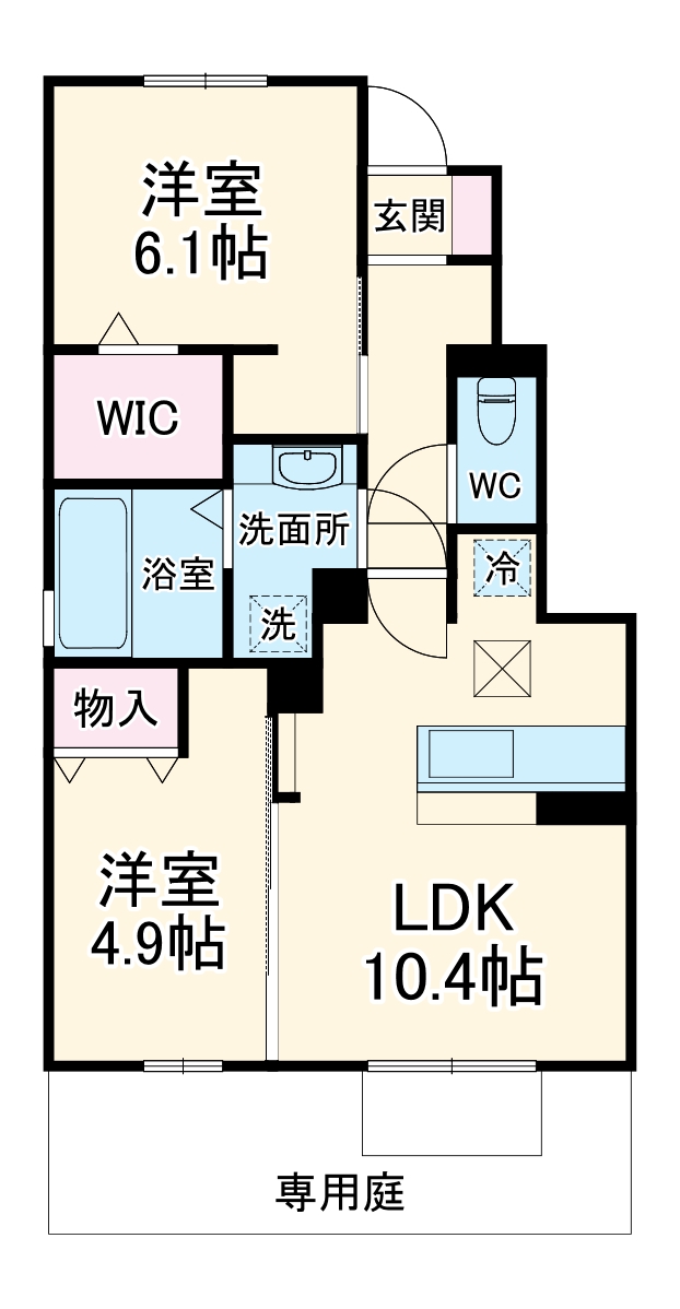 Chouette A棟の間取り