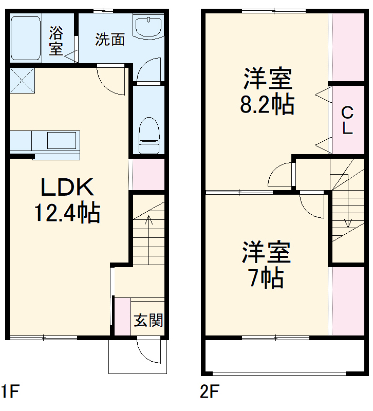 Ｂｏｎｈｅｕｒ４８Ｂ・103号室の間取り