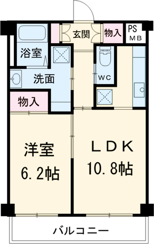 プライオール協和登戸の間取り