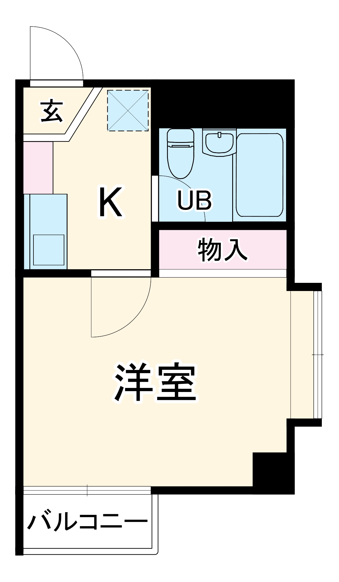 スカイコート登戸の間取り