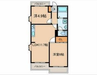 フォックスヒルズ百合丘の間取り