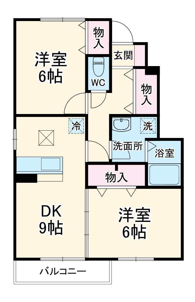 ローズコートC棟の間取り