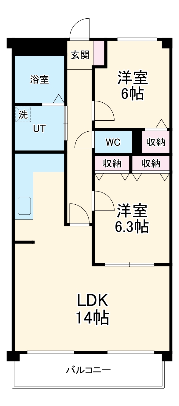 和泉乃郷Ⅰ号館の間取り