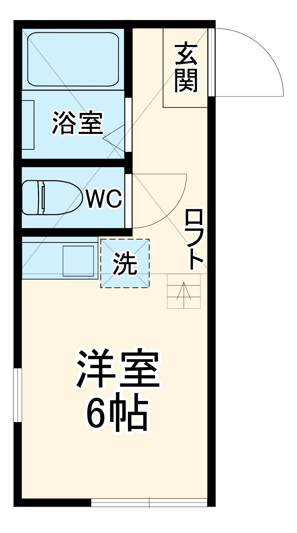 ユナイト追浜モンペリエの間取り