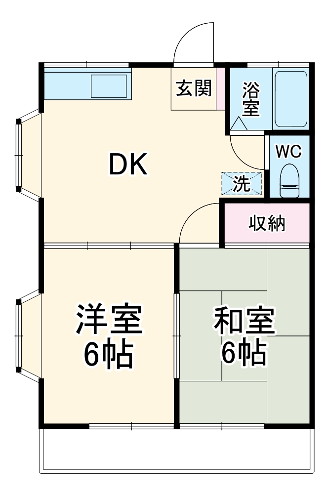 サンライズKの間取り