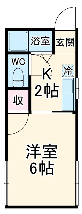 新大津ハイツの間取り