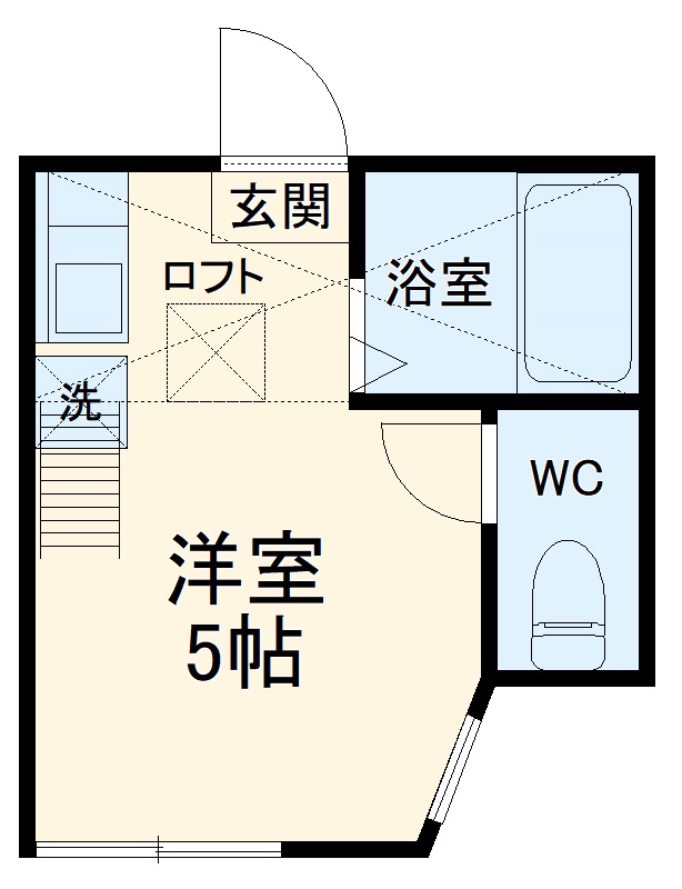 ユナイト衣笠マルセロの瞳の間取り