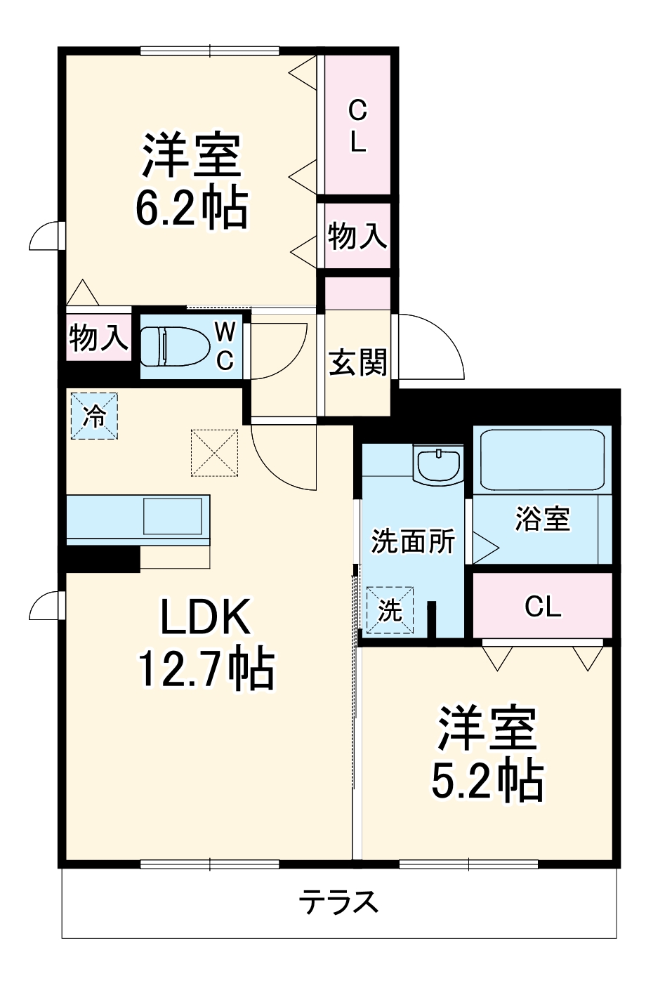 ホワイトハイツの間取り
