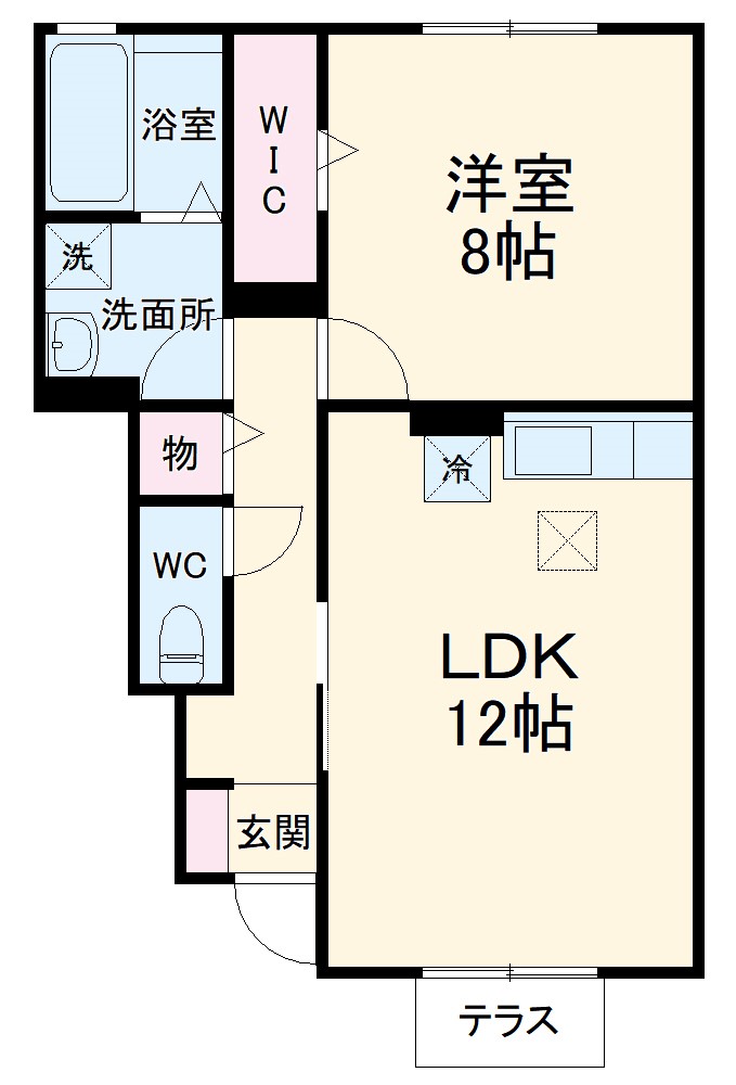 セジュール桜井Aの間取り