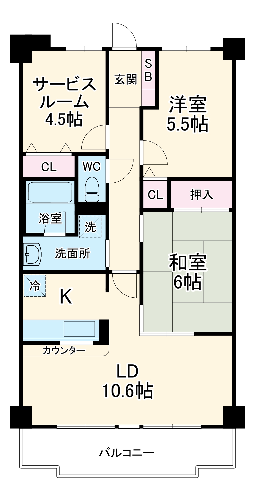 ピエール草加の間取り