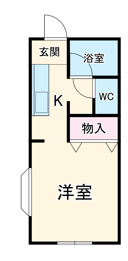 コーポアシュレ沢山の間取り