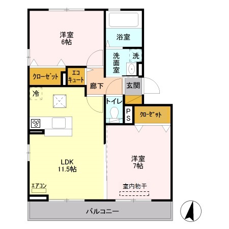 ゴールドパストラルⅥの間取り