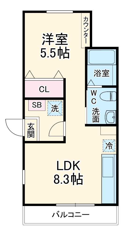 ハーミットクラブハウストゥギャザー追浜の間取り