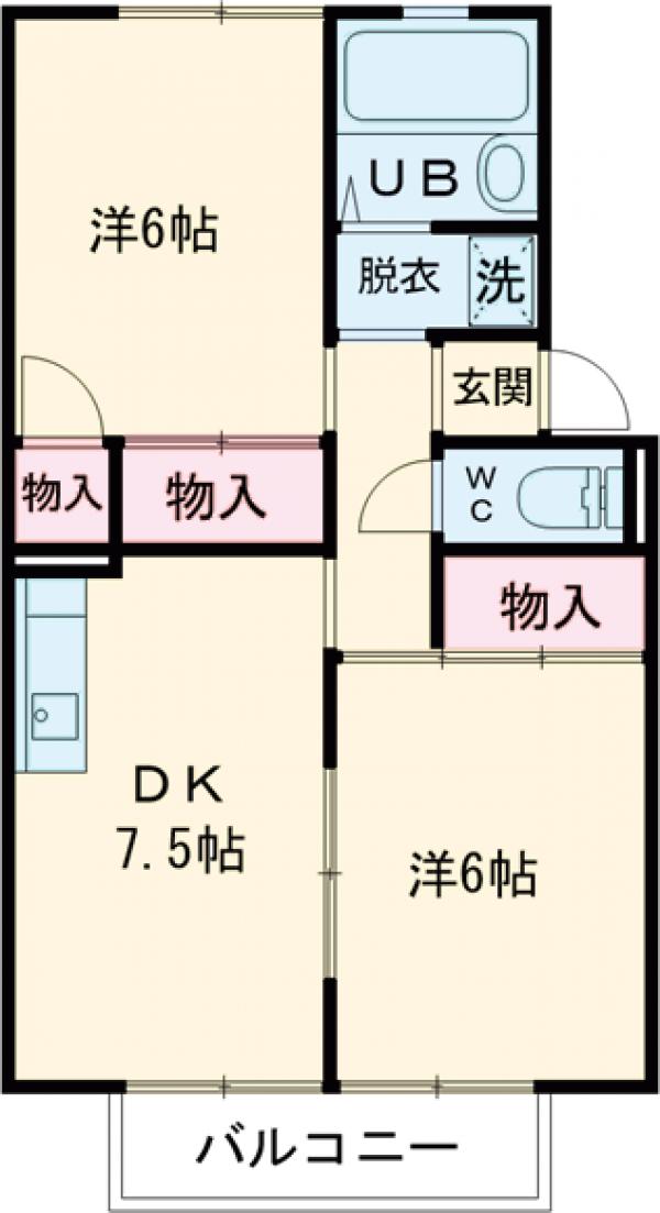 コーポヨシイの間取り