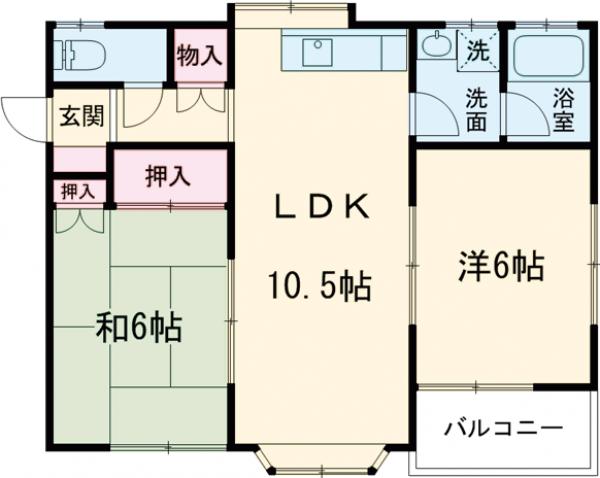 ヴィレッジ真下Ａの間取り