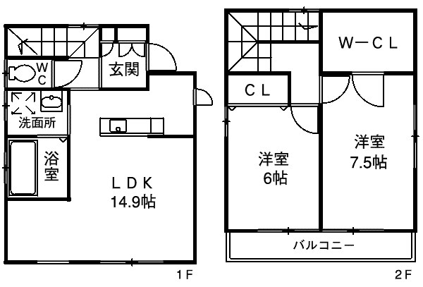 グレイス高崎Ⅱの間取り